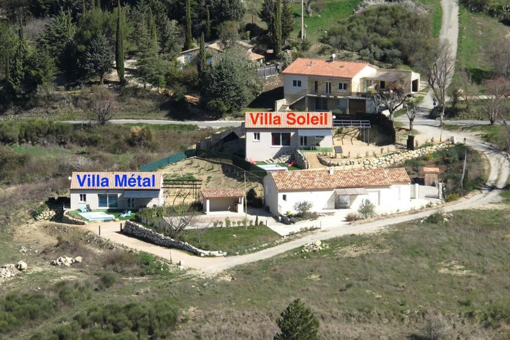 Les Villas Dorees - Villa Soleil Face Au Mont Ventoux Plaisians Exterior foto