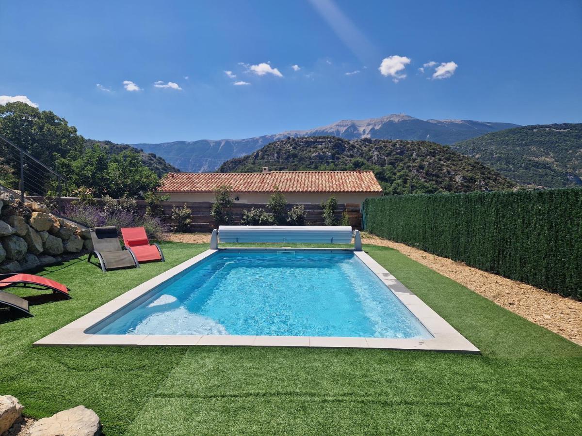 Les Villas Dorees - Villa Soleil Face Au Mont Ventoux Plaisians Exterior foto