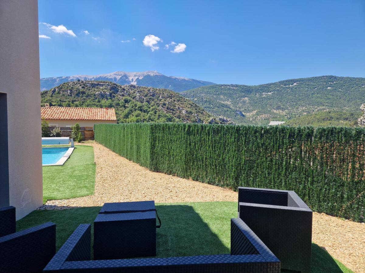 Les Villas Dorees - Villa Soleil Face Au Mont Ventoux Plaisians Exterior foto