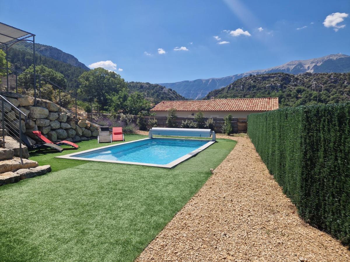 Les Villas Dorees - Villa Soleil Face Au Mont Ventoux Plaisians Exterior foto